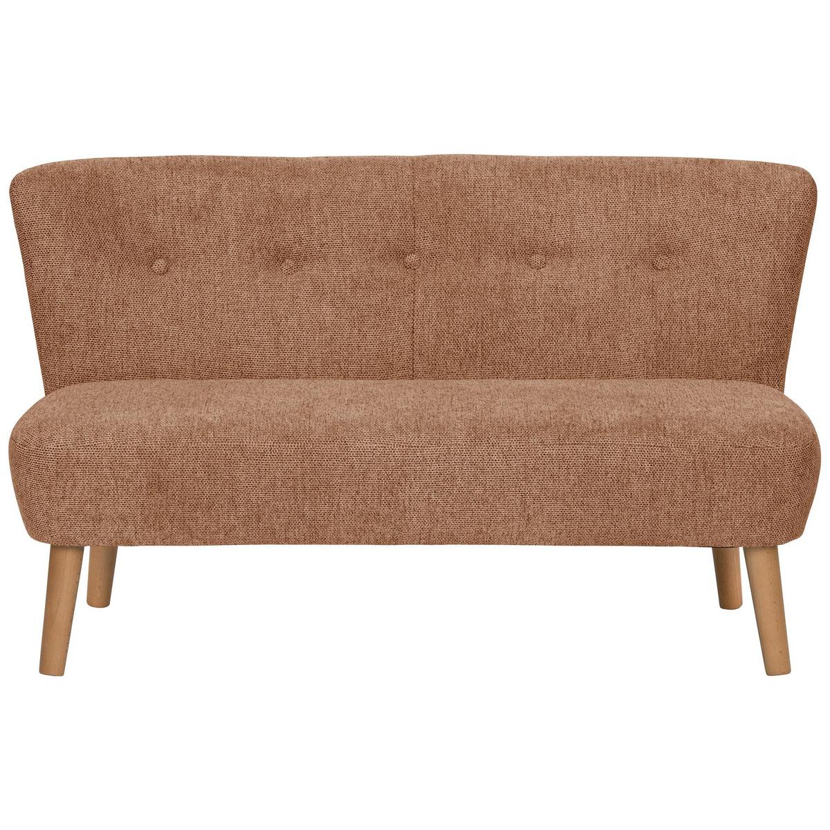 KINDERSOFA 2-Sitzer Katya Flachgewebe hellbraun - Hellbraun, Kunststoff (97/54/50cm) - 58aufmkessel