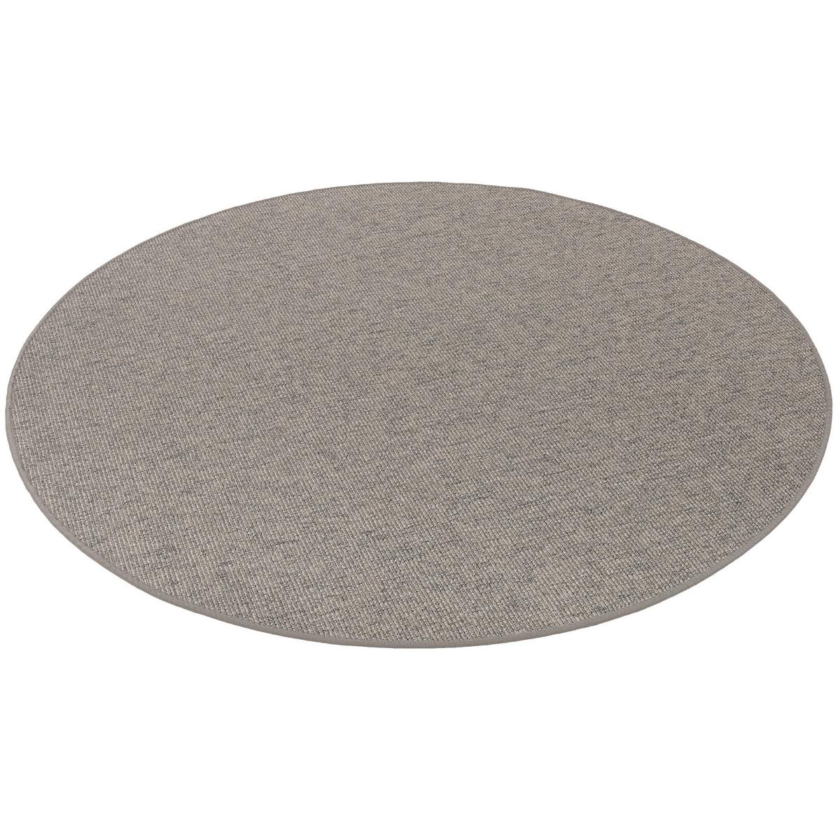 NATUR SISAL-OPTIK TEPPICH TAFF RUND - Grau, Textil (160/160cm) - Snapstyle