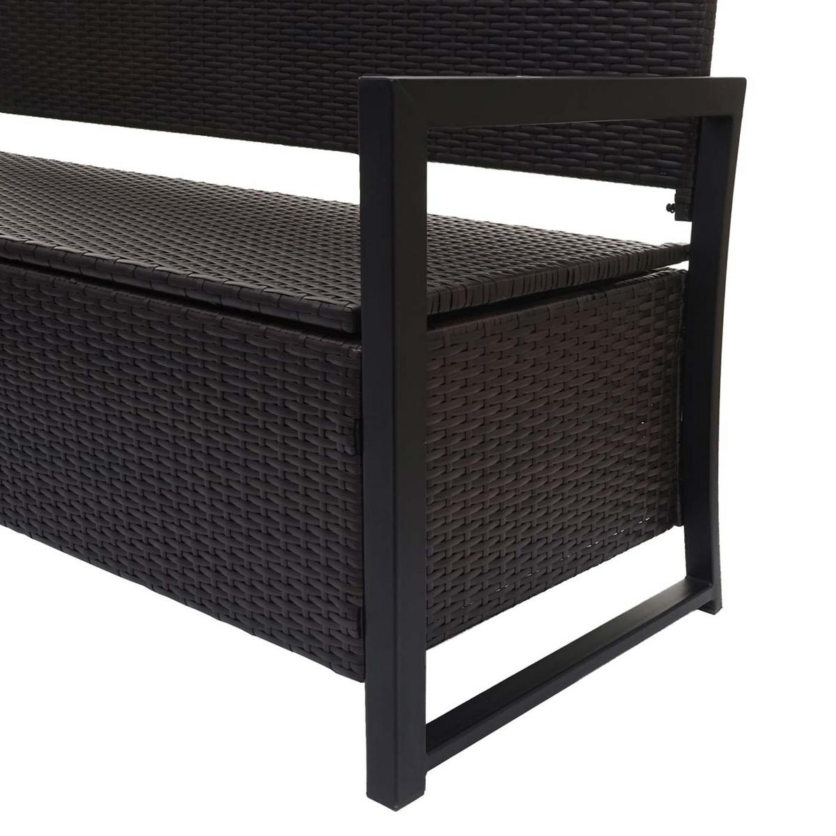 SITZBANK Braun, Schwarz - Schwarz/Braun, Kunststoff (164/87/57cm) - MCW