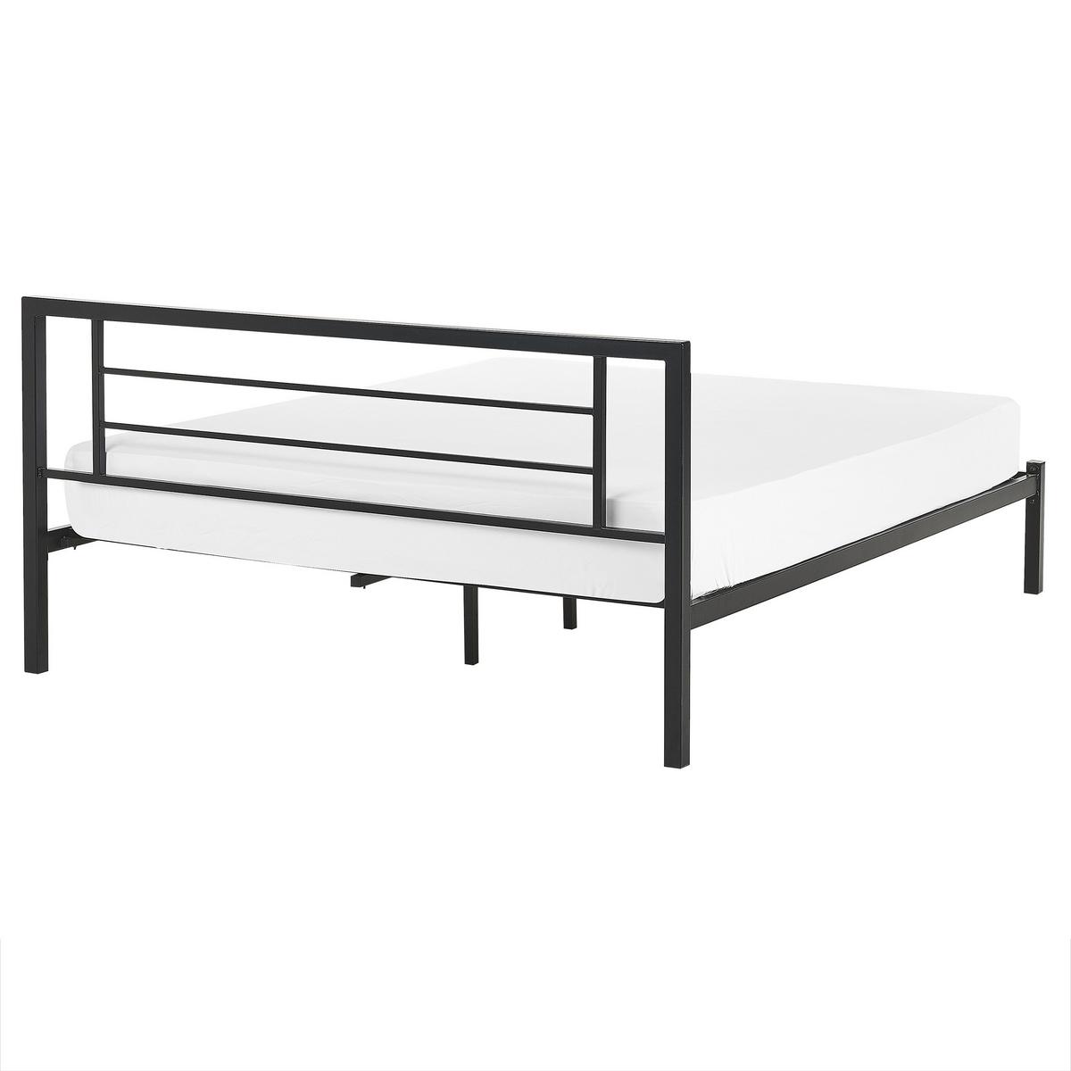 METALLBETT 160/200cm Schwarz Cusset - Schwarz, Metall (160/200cm) - Beliani