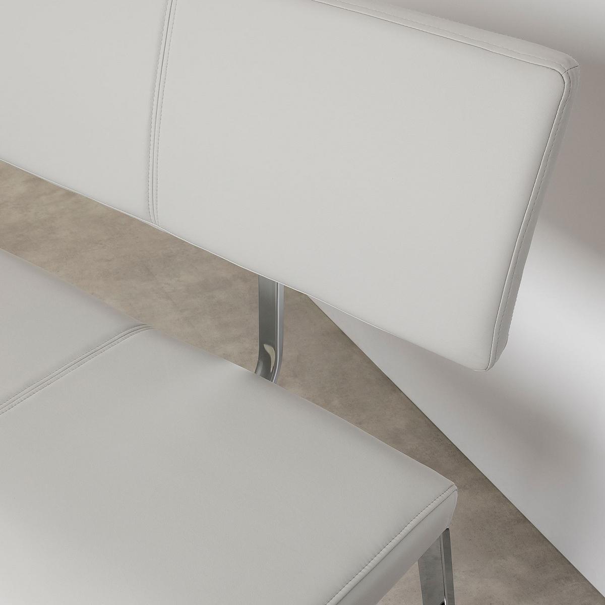 ESSZIMMERBANK VILAS hellgrau - Hellgrau, Textil/Metall (136/89/59cm) - IDIMEX