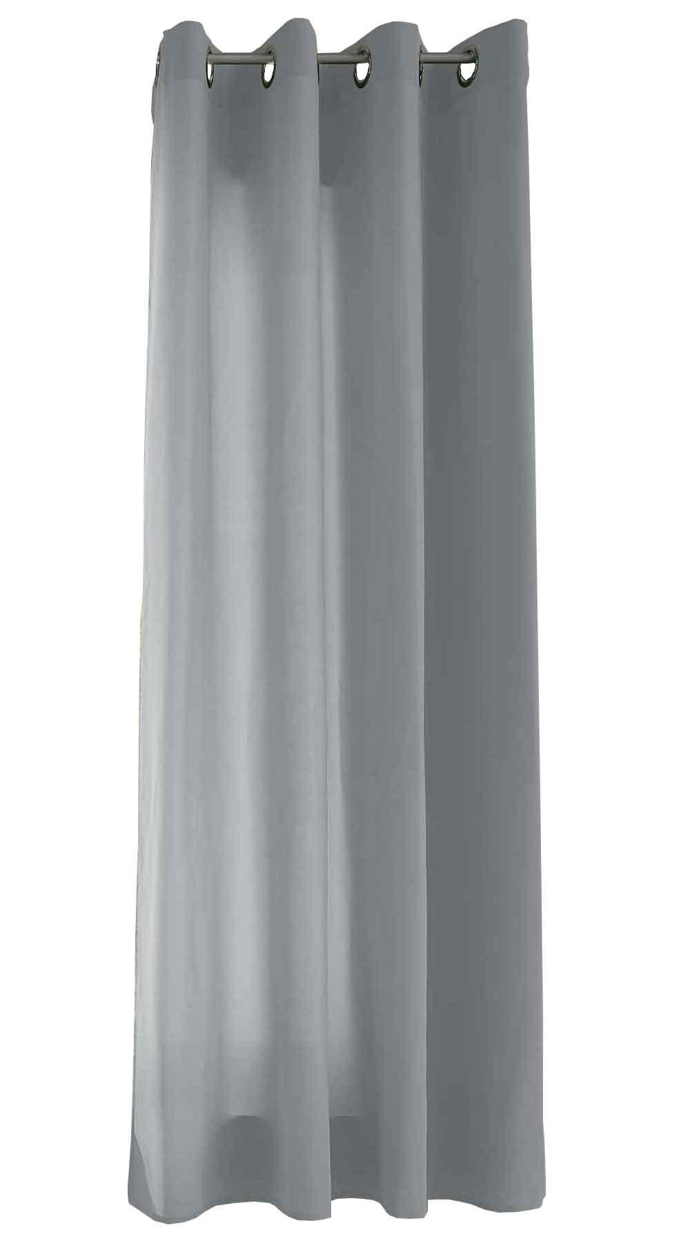 VORHANG BERLIN HxB 175x140cm Grau - Grau, Textil (140/175cm) - Gardinenbox