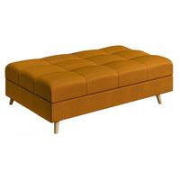 HOCKER Lorine Mikrofaser Gelb - Gelb, Textil (118/40/73cm) - S-Style Möbel