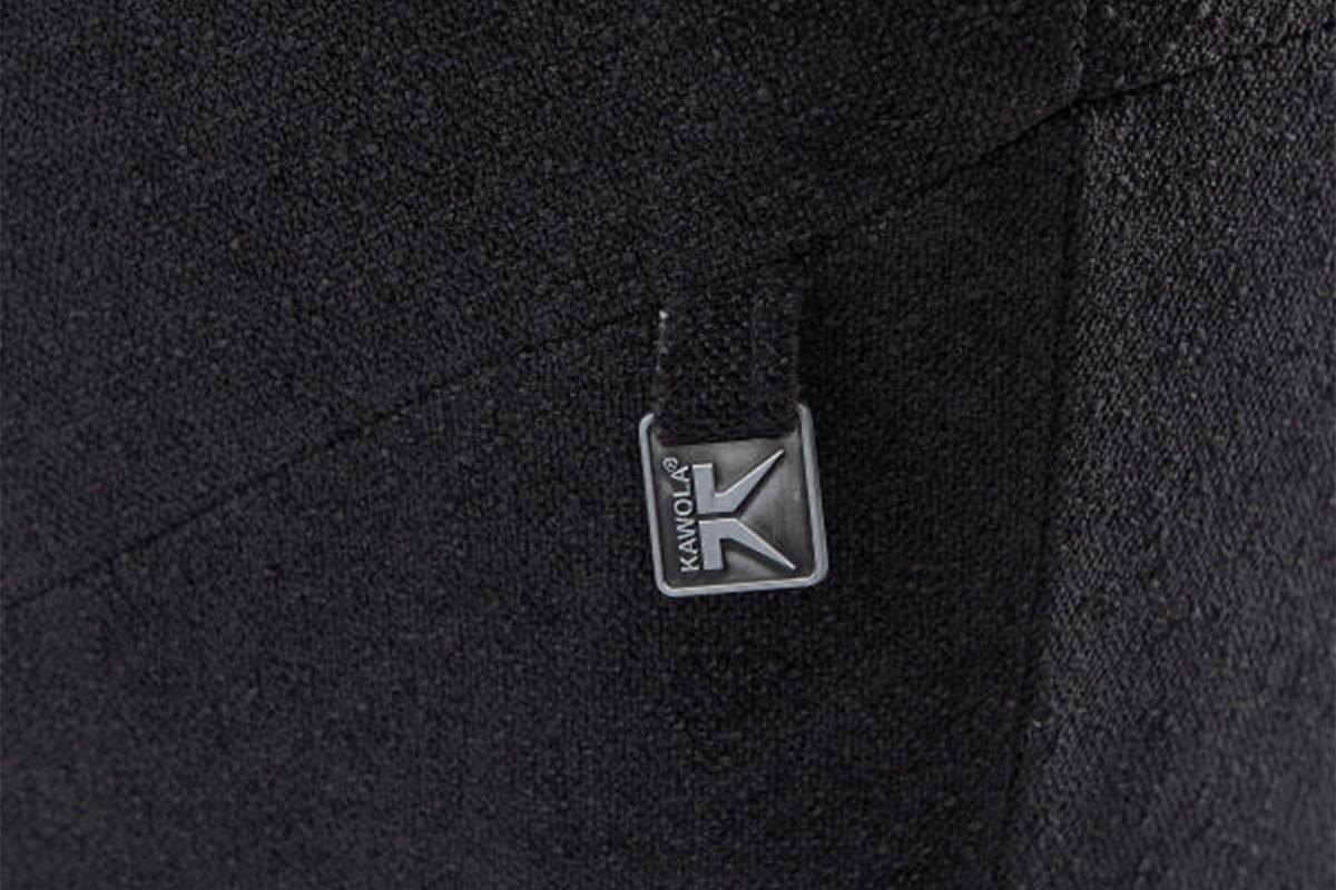 DESIGNSOFA GARBO Schwarz Webstoff - Schwarz, Textil/Metall (280/92/158cm) - KAWOLA