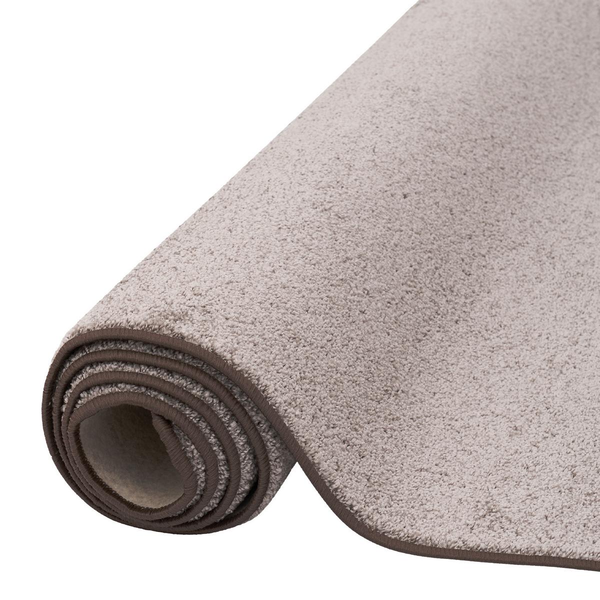 HOCHFLOR LANGFLOR TEPPICH COTTAGE - Taupe, Textil (100/100cm) - Snapstyle