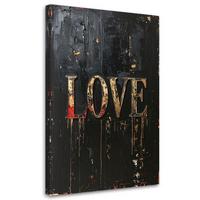 LEINWANDBILD Inschriften und Zitate 30x45cm - Schwarz, Textil (30/45cm) - Feeby