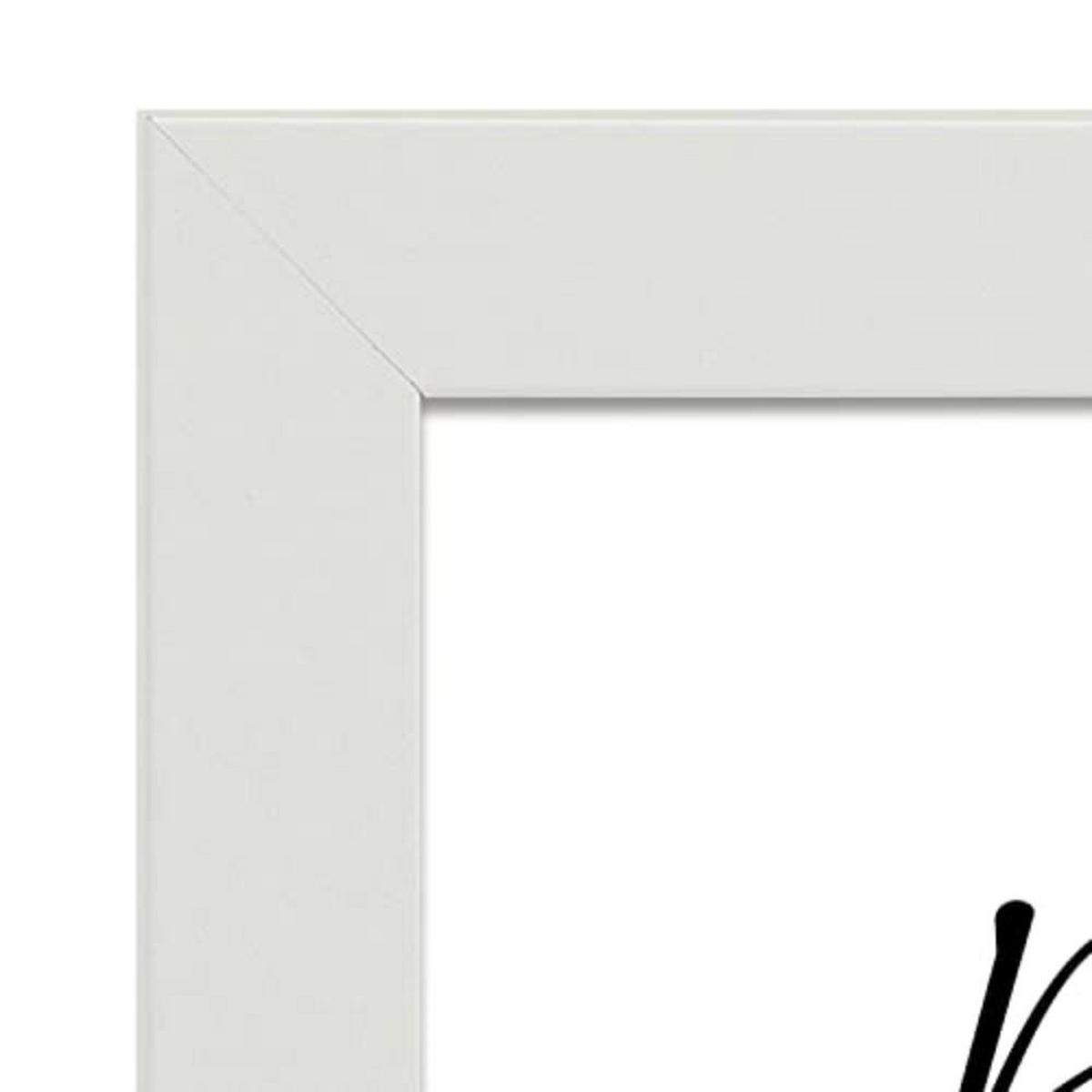 POSTER Set mit 4 Küche TypografieStil A4 Weißer Rahmen - Weiß, Papier (29.7/3cm) - Nacnic