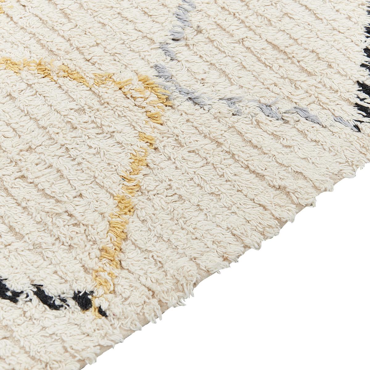 KURZFLOR-TEPPICH Tezpur 200/140 cm - Beige, Textil (140/200cm) - Beliani