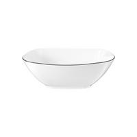 SCHÜSSEL Lido Black Line weiß 20 cm - Weiß, Keramik (1cm) - Seltmann Weiden