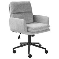 BÜROSTUHL Hellgrau Constantia - Hellgrau, Textil (58/86/58cm) - Beliani