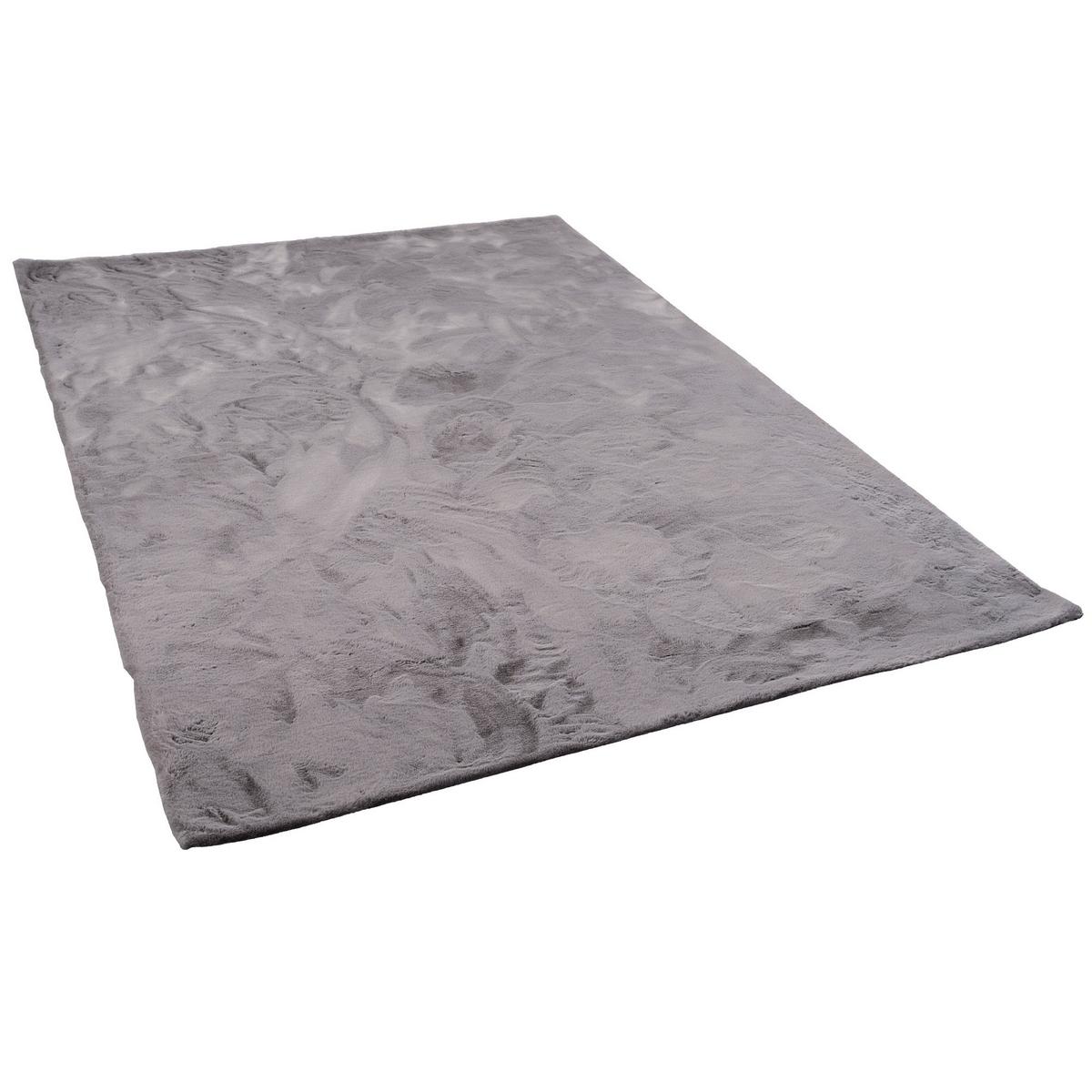FELLTEPPICH LUXUS SUPER SOFT PLUSH - Grau, Textil (180/250cm) - Pergamon