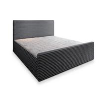 BOXBETT BRENTO 160x200 cm mit Matratze und Topper - Graphitfarben - Graphitfarben, Holz (160/200cm) - MASSENO