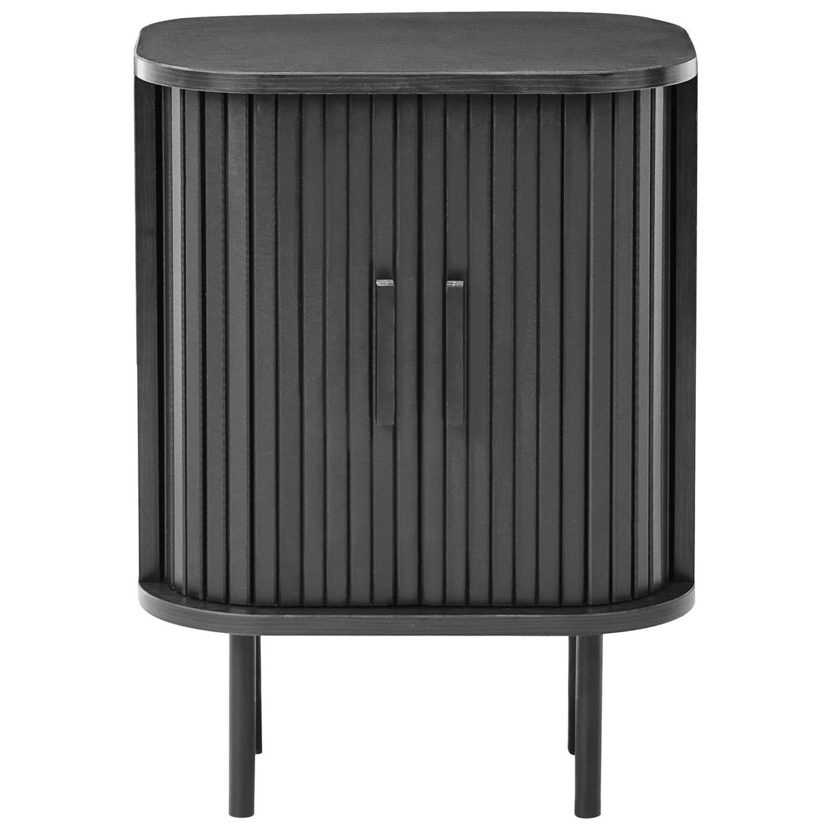 NACHTTISCH Schwarz Bradley - Schwarz, Holzwerkstoff (30/40/55cm) - Beliani