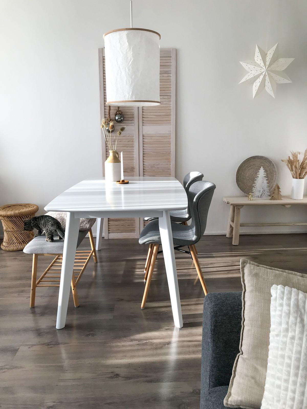 ESSTISCH 120-160/80/75 cm Weiß Rechteckig Sanford - Weiß, Holzwerkstoff (160/80/75cm) - Beliani