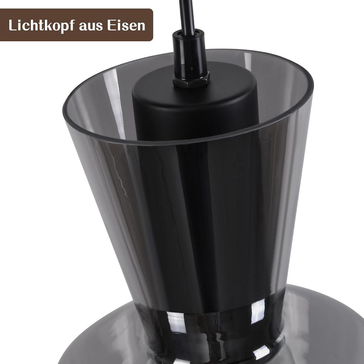 HÄNGELEUCHTE Droxm 150/15/15 cm - Grau, Metall (150/15/15cm) - ZMH