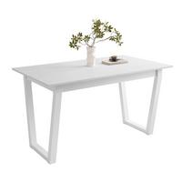 ESSTISCH ARTON II ausziehbarer Tisch 140-195 cm für 6-8 Personen - Weiß, Holzwerkstoff/Metall (140/80/77cm) - Lookway