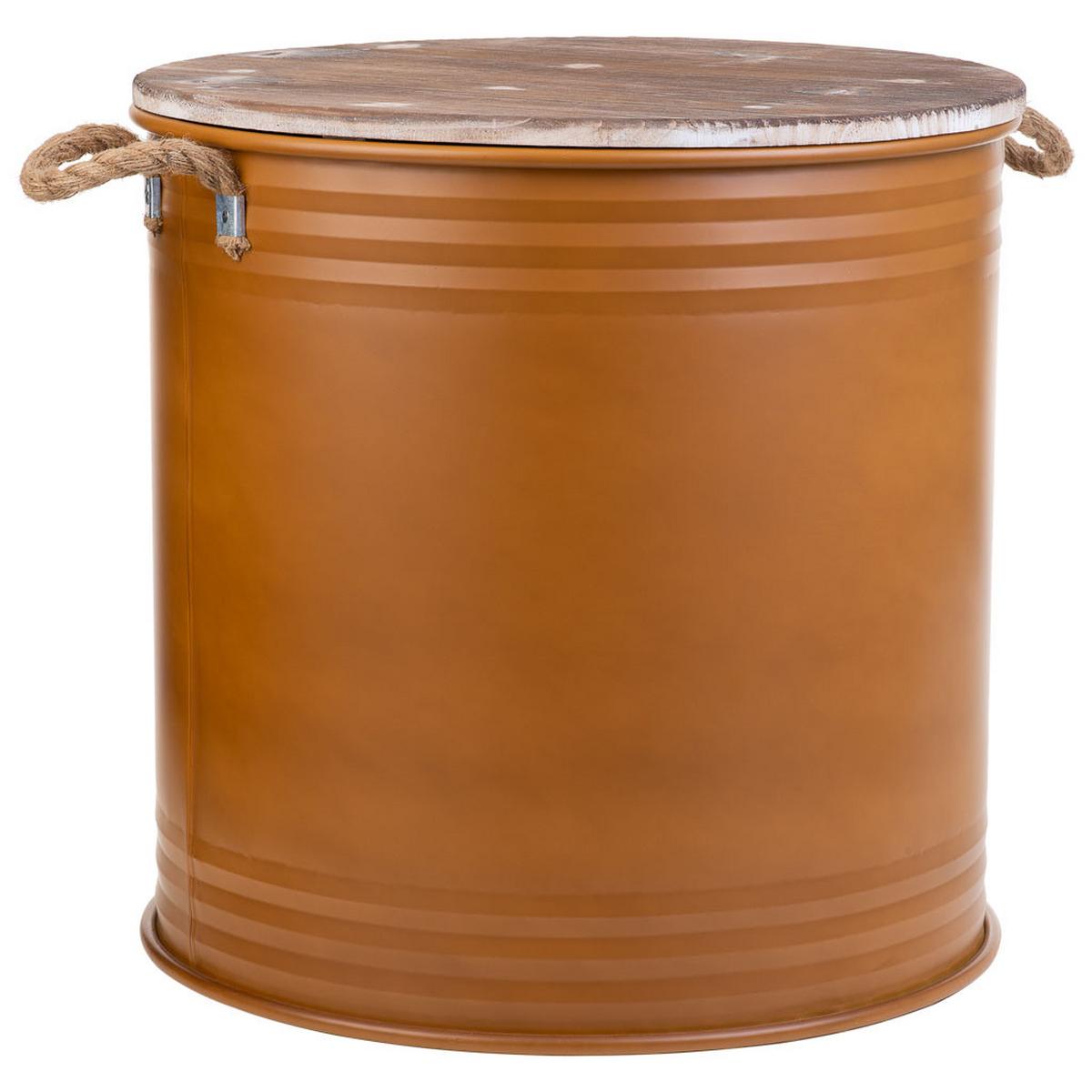 KORB aus Metall, braun, 50cm - Braun, Metall (50/50/50cm) - Wanderlust