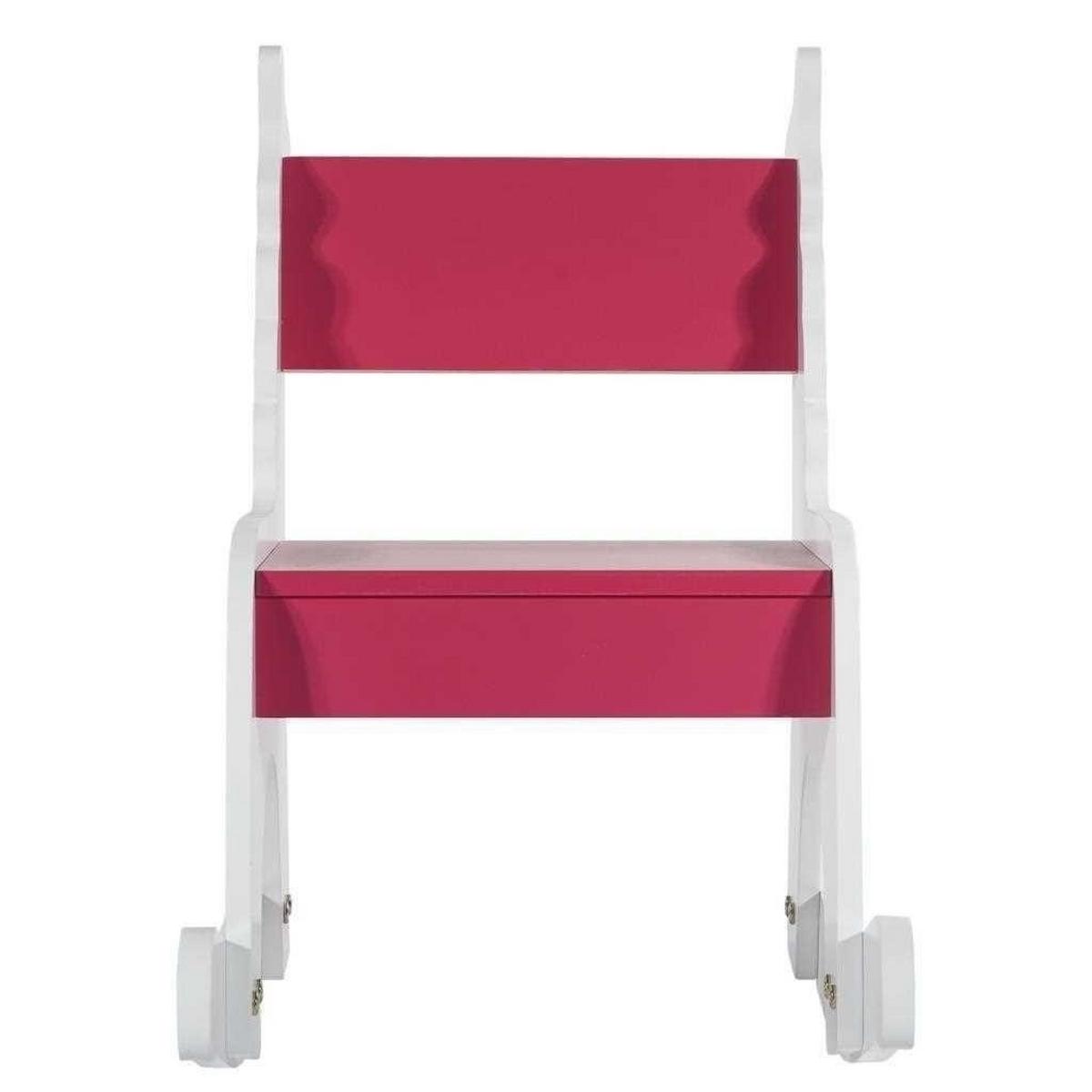 KINDERSESSEL aus Holz, pink, 33x55x52cm - Rosa, Holzwerkstoff (33/51.5/55cm) - Wanderlust