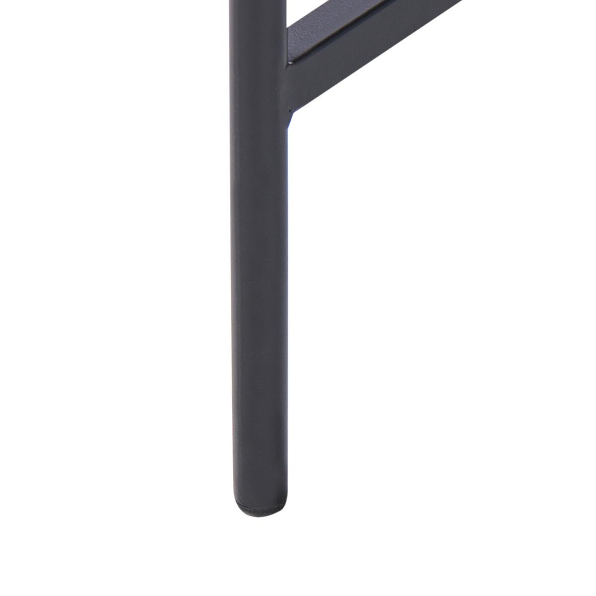 NACHTTISCH mit 2 Schubladen Schwarz/Gold Coventry - Schwarz, Holzwerkstoff (32/48/59cm) - Beliani