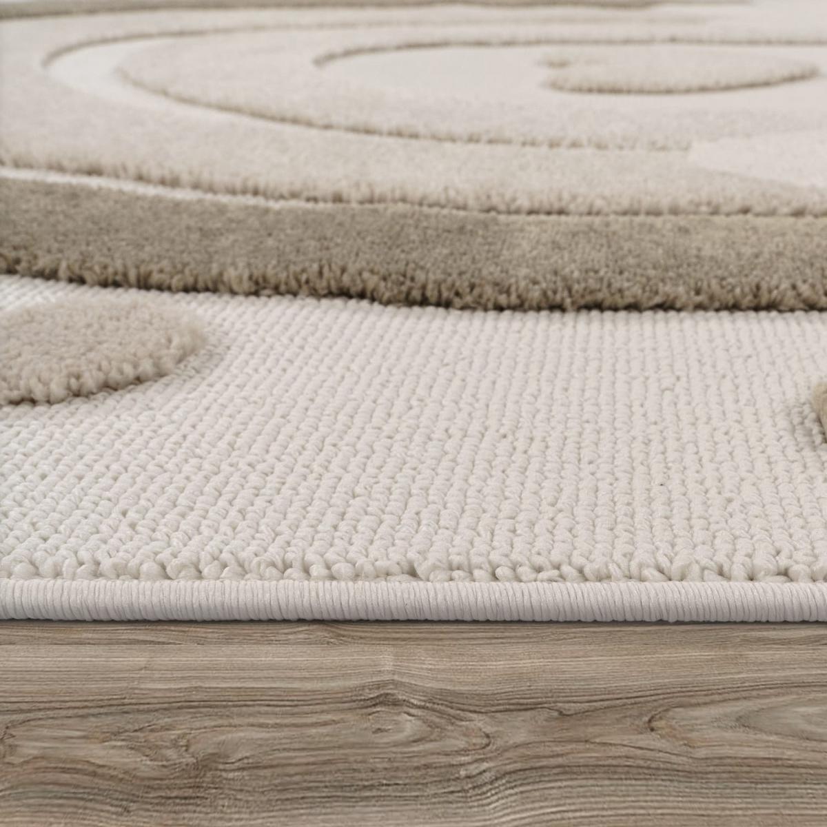 KINDERTEPPICH, mit Regenbogen-Motiv, Sand, 160 x 220 cm - Beige, Textil (220/160cm) - KADIMA DESIGN