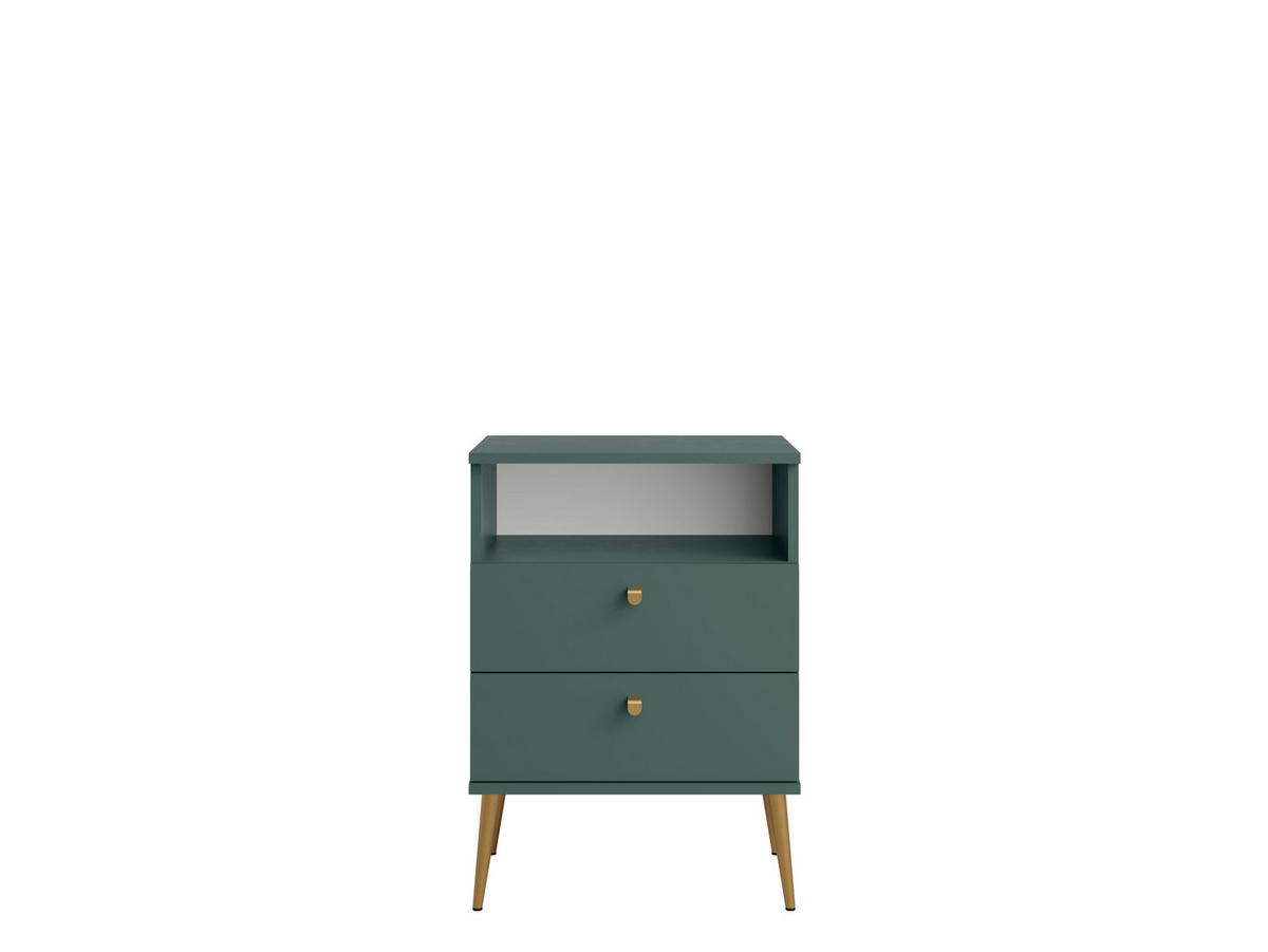 NACHTTISCH Grün 50/69,5/33,9 - Grün, Holzwerkstoff (50/70/34cm) - RAUMHIRSCH FURNITURE
