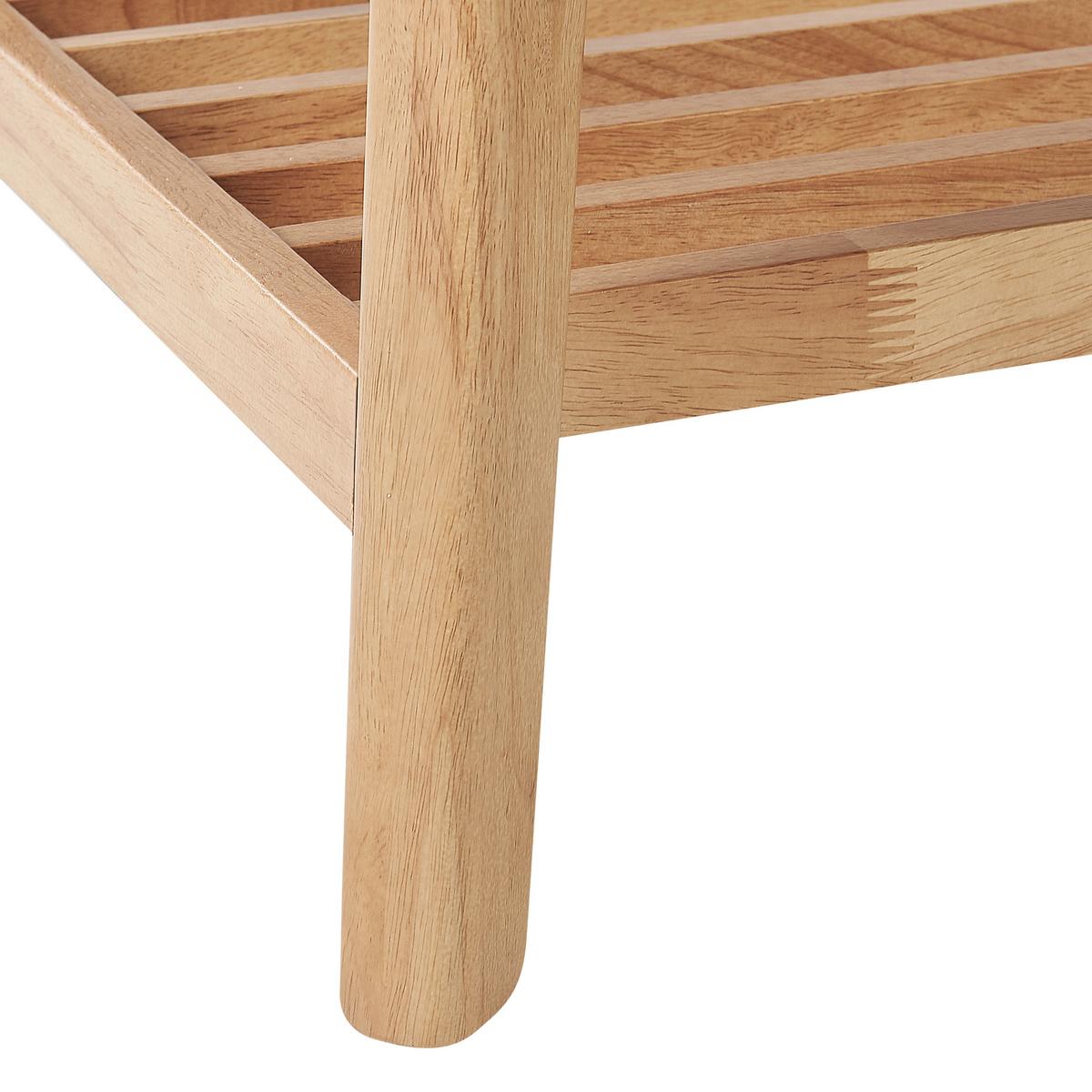 KONSOLENTISCH heller Holzfarbton Tulare - Hellbraun, Holz (90/40/75cm) - Beliani