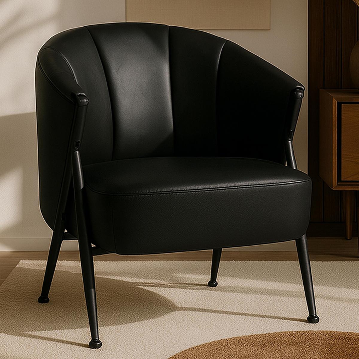 SESSEL Schwarz - Schwarz, Kunststoff (65/74/72cm) - MCW