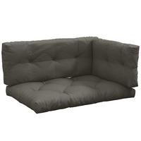 SITZKISSEN, Polyester, Dunkelgrau - Dunkelgrau, Kunststoff (80/12/120cm) - Outsunny