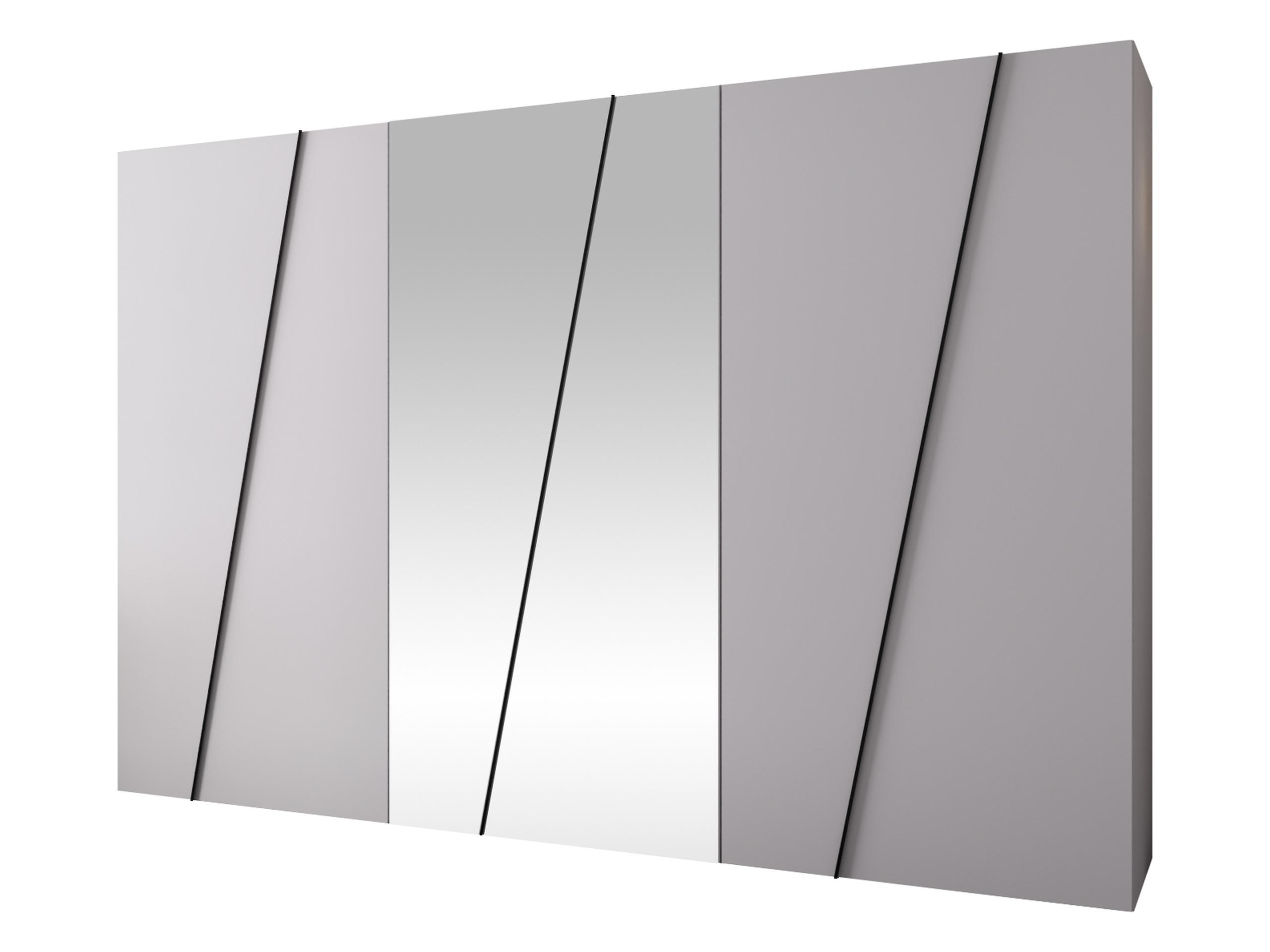DREHTÜRENSCHRANK Zen 2L 300 cm - Schwarz/Weiß, Holzwerkstoff/Kunststoff (300/202/50cm) - MIRJAN24