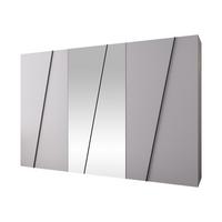 DREHTÜRENSCHRANK Zen 2L 300 cm - Schwarz/Weiß, Holzwerkstoff/Kunststoff (300/202/50cm) - MIRJAN24