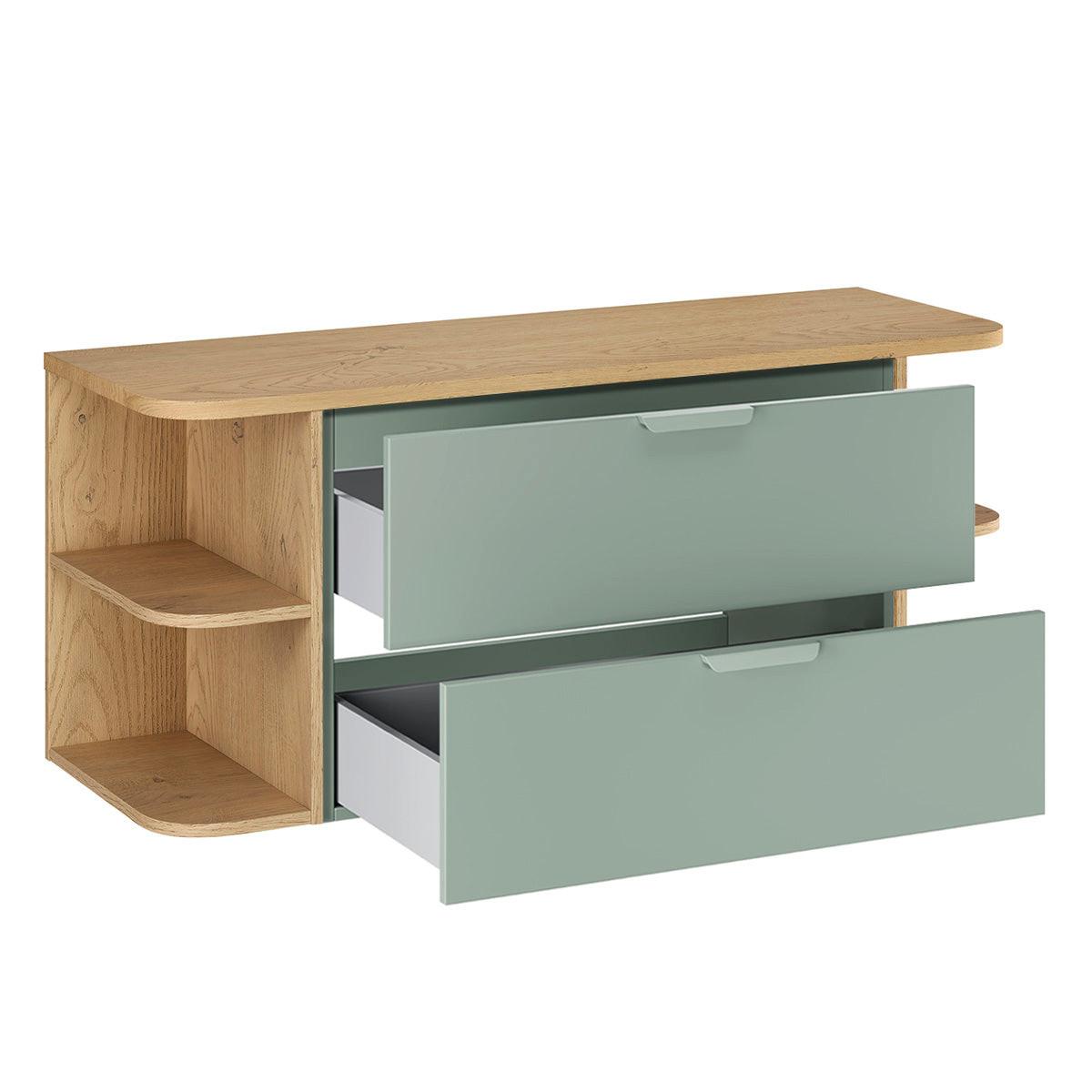 WASCHTISCHUNTERSCHRANK 120.4cm Oria Grün - Grün, Holzwerkstoff (120.4/50/45.8cm) - Petits-meubles