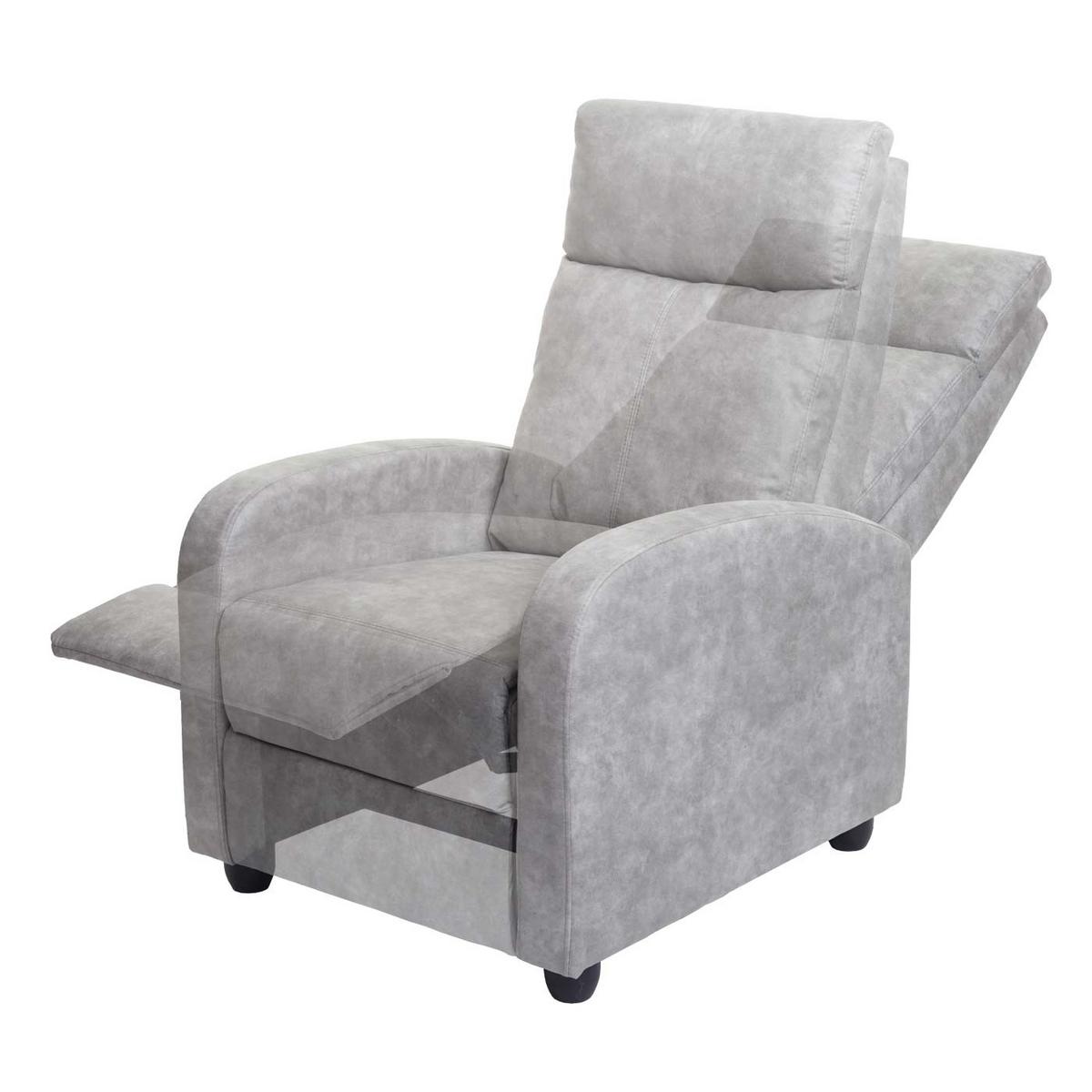 RELAXSESSEL Hellgrau - Hellgrau, Textil (67/102/90cm) - MCW