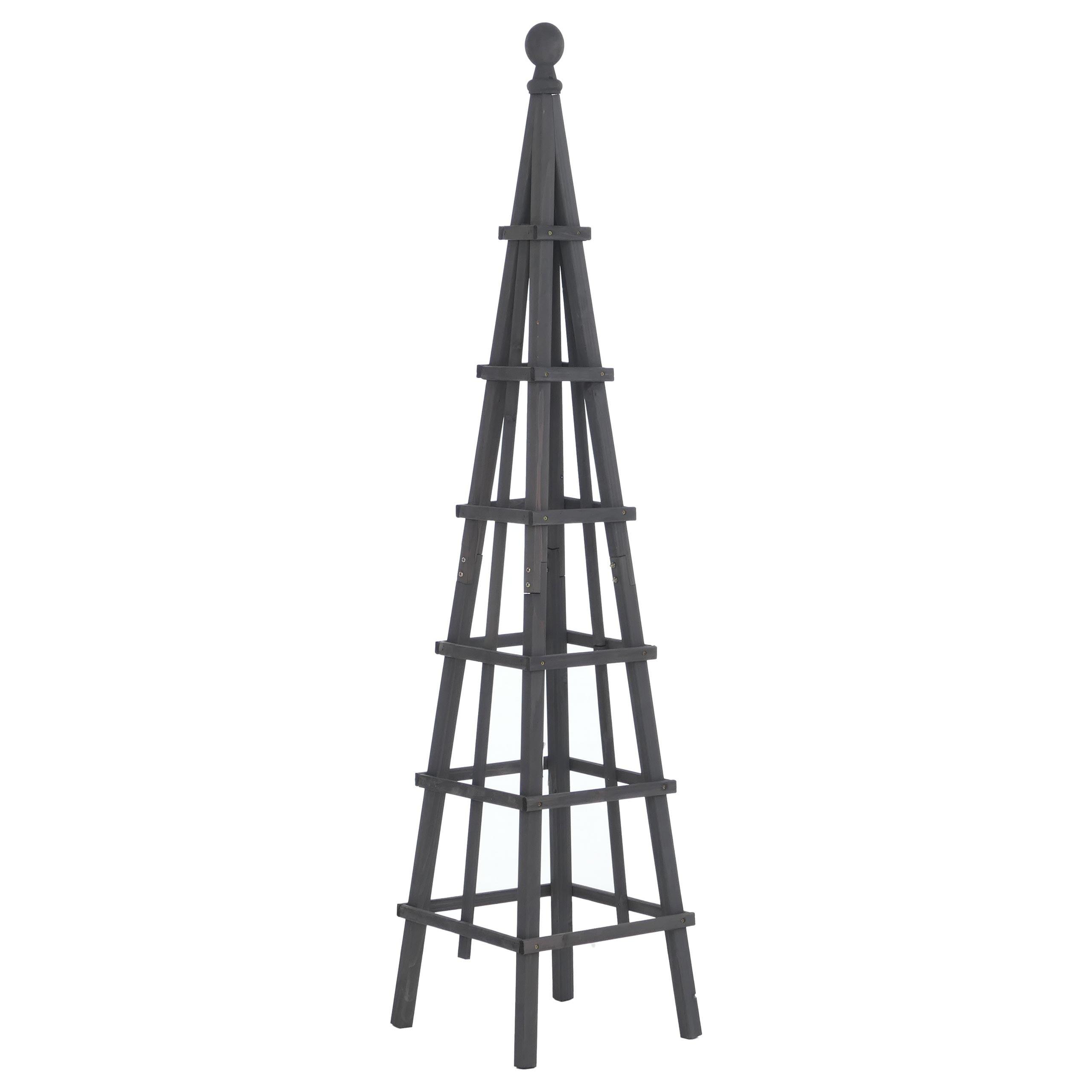 RANKGITTER Anthrazit - Anthrazit, Holz (33/148/33cm) - MCW