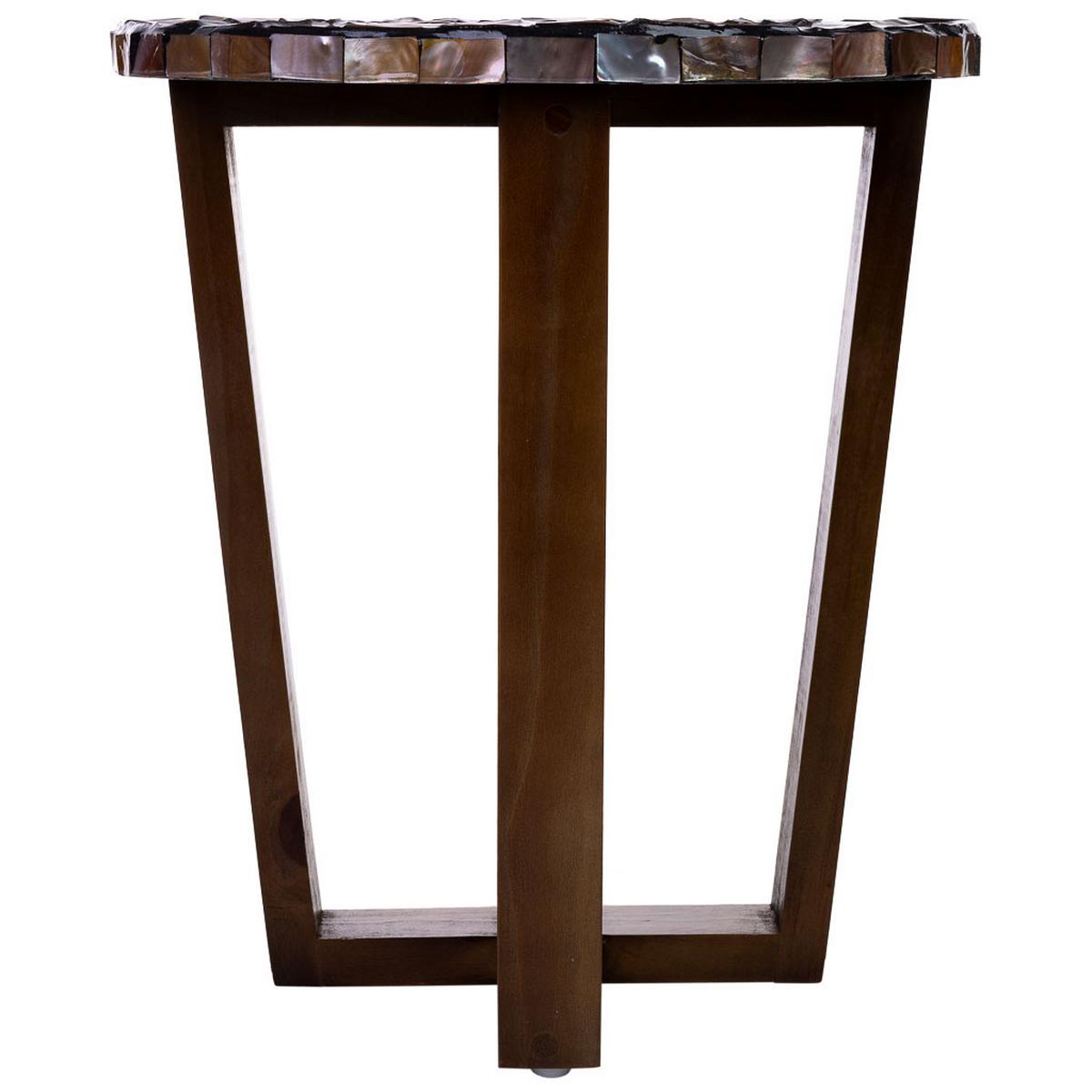 TISCH aus Holz, braun, 36x40cm - Dunkelbraun, Holz (36/36/40cm) - Wanderlust