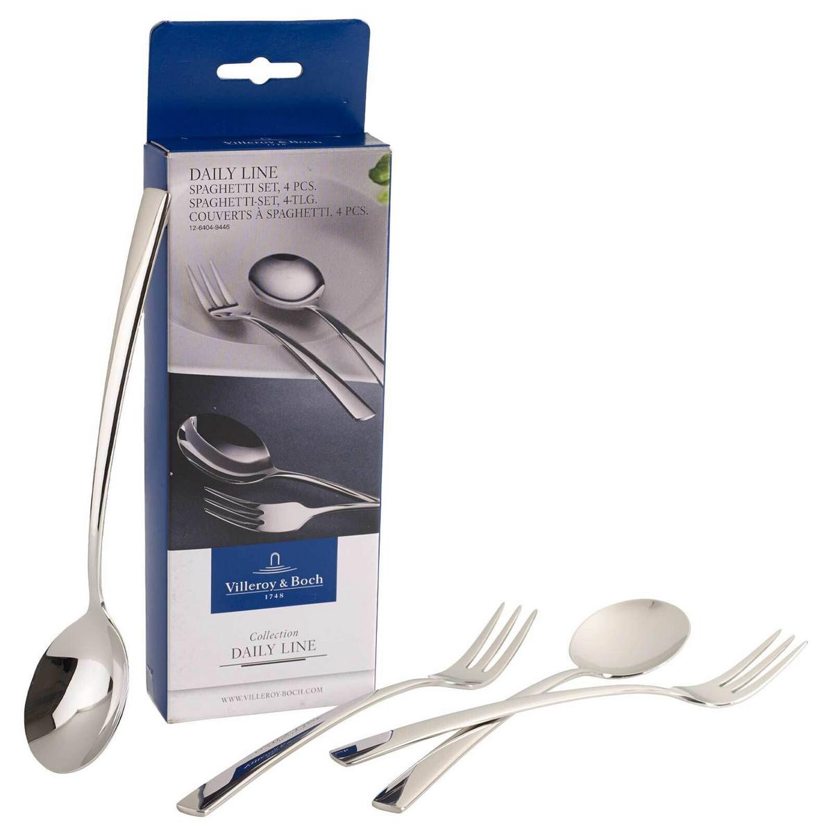 SPAGHETTI BESTECK-SET Daily Line silber 21,5 cm - Silberfarben, Metall - Villeroy & Boch