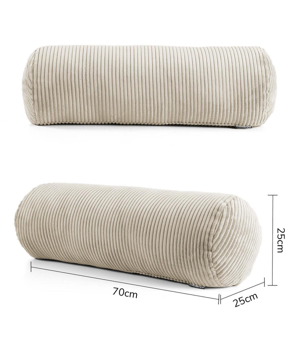 XXL NACKENROLLE Der Powernap - Beige, Textil (25/70cm) - Mokebo
