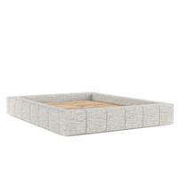 POLSTERBETT Kea mit Stauraum 180/200 cm Hellgrau im Modesto Stoff - Hellgrau/Schwarz, Holz/Holzwerkstoff (180/200cm) - AltaBeds