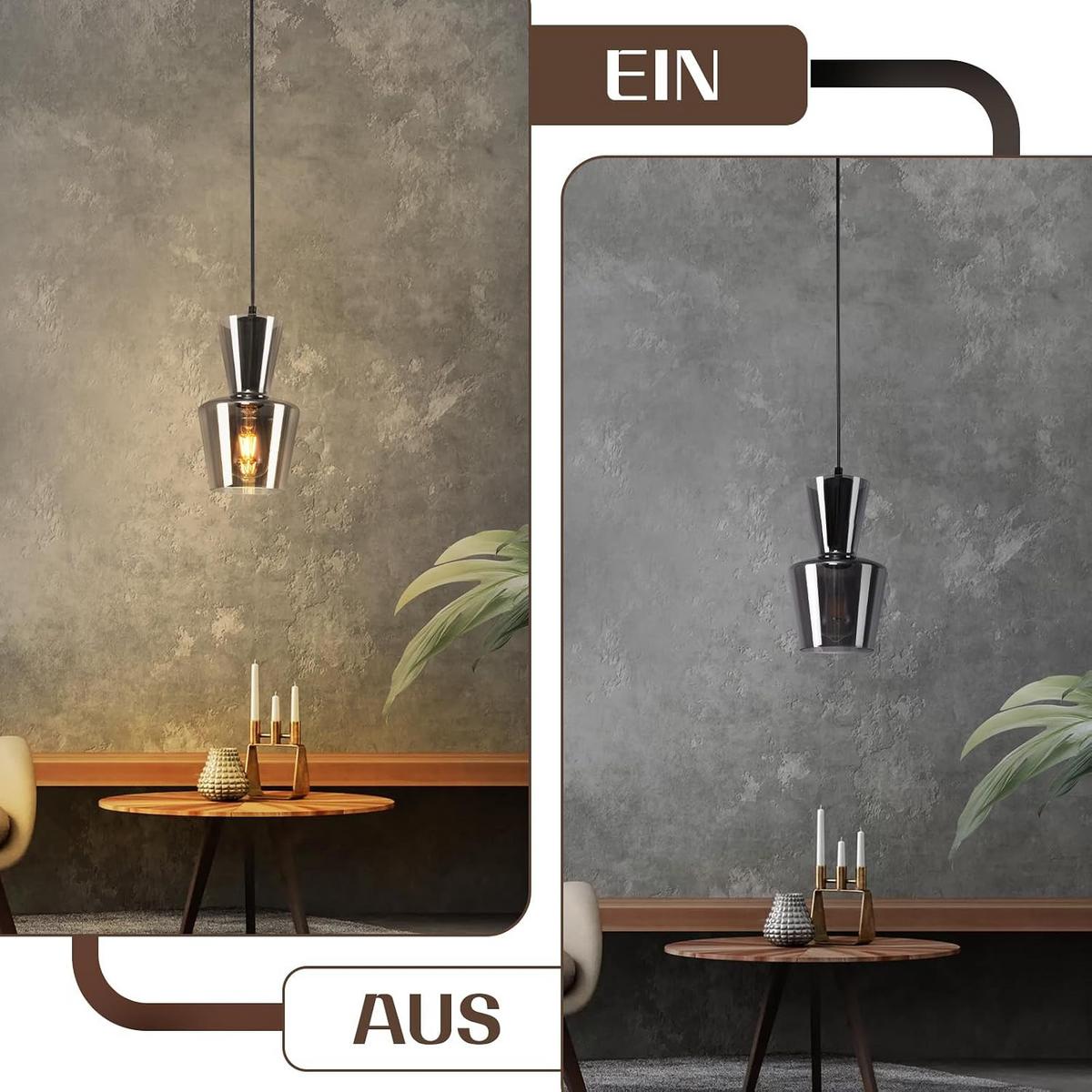 HÄNGELEUCHTE Droxm 150/15/15 cm - Grau, Metall (150/15/15cm) - ZMH