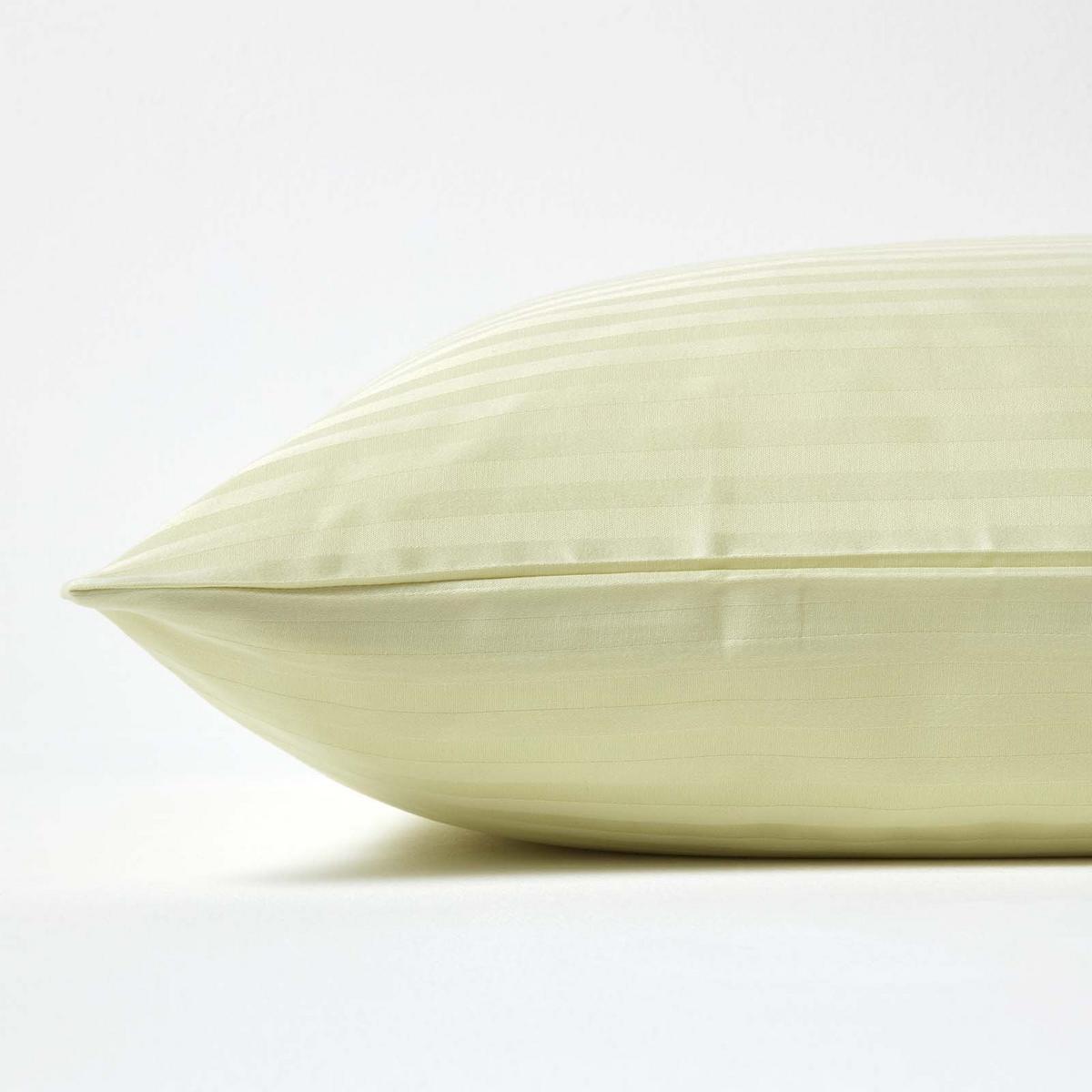 KISSENBEZUG Damast, Ägyptische Baumwolle, Fadendichte 330 - Grün, Textil (60/60cm) - Homescapes