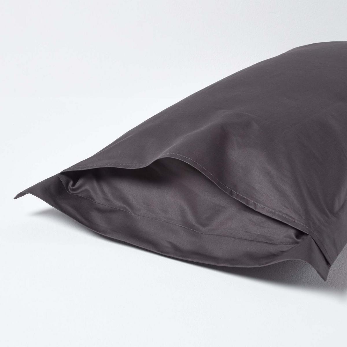 KISSENBEZUG Stehsaum Premium, Ägyptische Baumwolle, Fadendichte 1000 - Anthrazit, Textil (48/74cm) - Homescapes