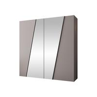 DREHTÜRENSCHRANK Zen 2L 200 cm - Kaschmir/Schwarz, Holzwerkstoff/Kunststoff (200/202/50cm) - MIRJAN24
