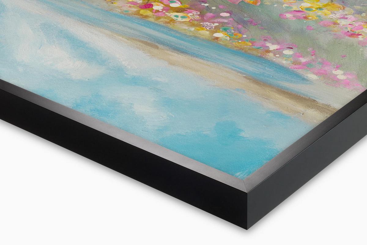 ÖLGEMÄLDE 60/60 cm - Blau/Pink, Holz/Textil (60/60cm) - KUNSTLOFT
