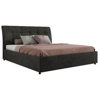 POLSTERBETT GALA CLASSIC 180/200 - Dunkelgrau Velvet - Multipocket-Matratze - Dunkelgrau, Textil (180/200cm) - MKS