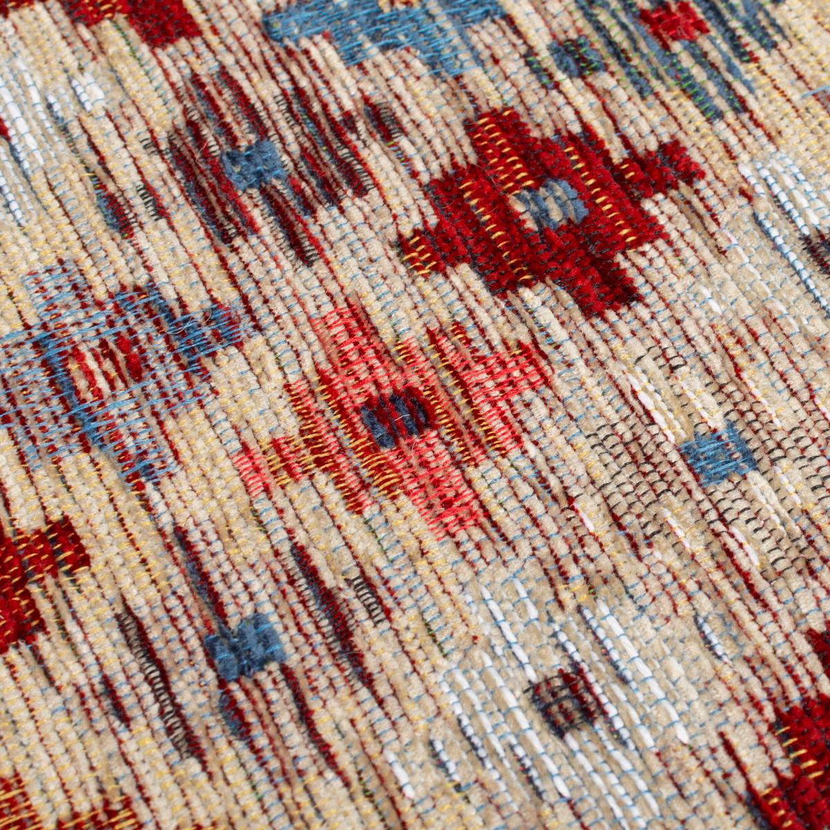 TEPPICH COQUET, mit Kreuz Muster, Rot-Bunt, 200 x 290 cm - Rot, Textil (290/200cm) - KADIMA DESIGN