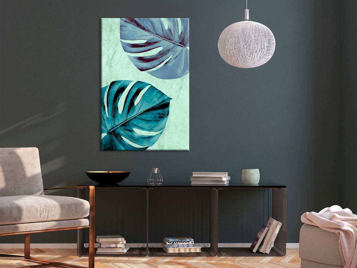 KUNSTDRUCK Grün 80/120 cm - Grün, Textil (80/120cm) - KUNSTLOFT