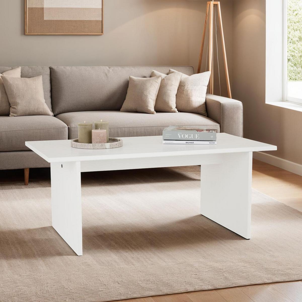COUCHTISCH SALTO - Weiß, Holz (60/110/45cm) - IDIMEX
