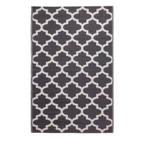 OUTDOORTEPPICH Nola, geometrisch gemustert 150/240 cm - Schwarz, Kunststoff (150/240cm) - Homescapes