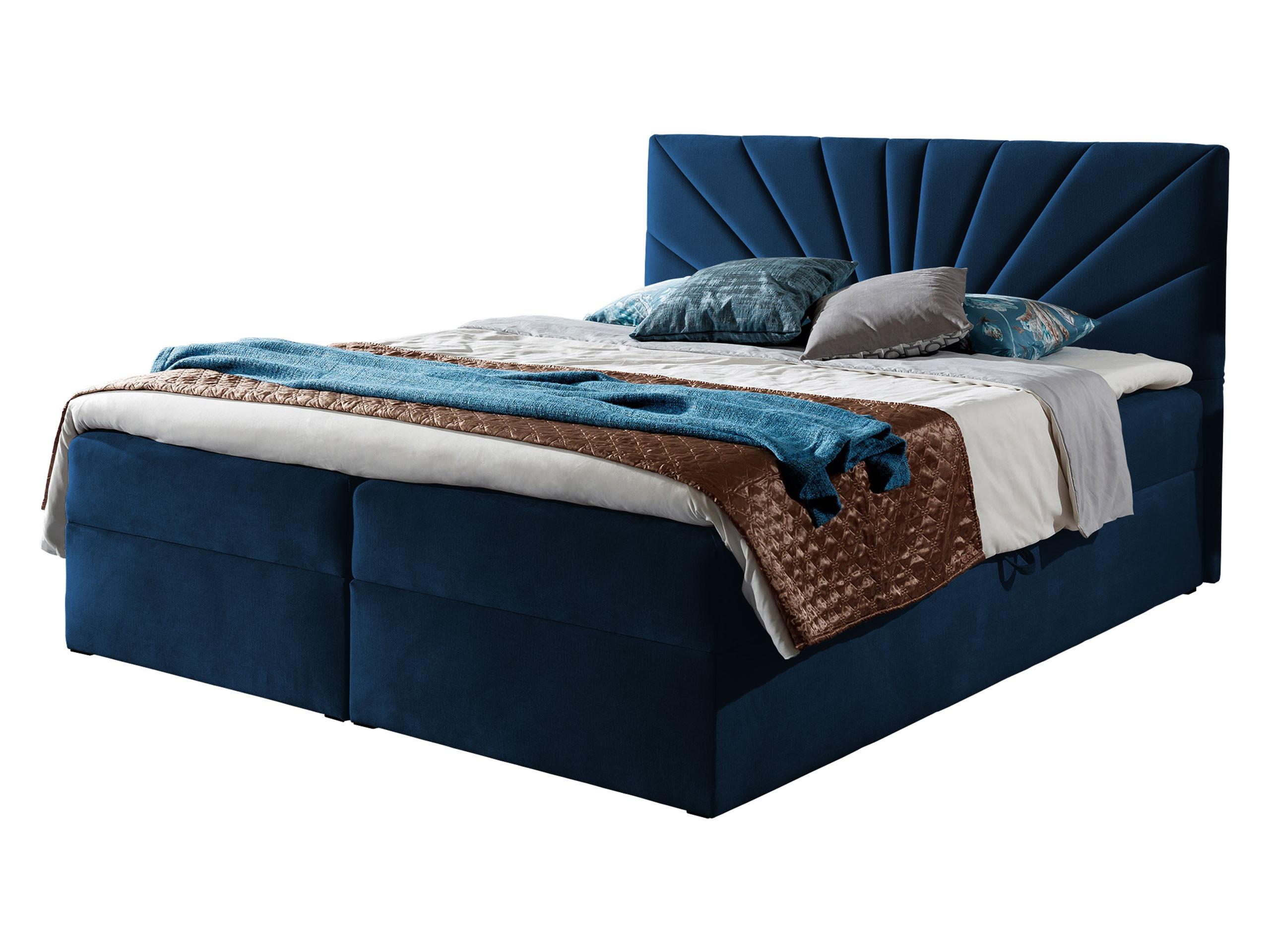 BOXBETT Top 4 - H3 - Blau, Holz (160/200cm) - MIRJAN24