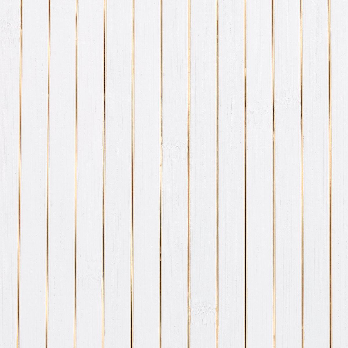 KORB Weiß Matara - Weiß, Holz (60/60/35cm) - Beliani