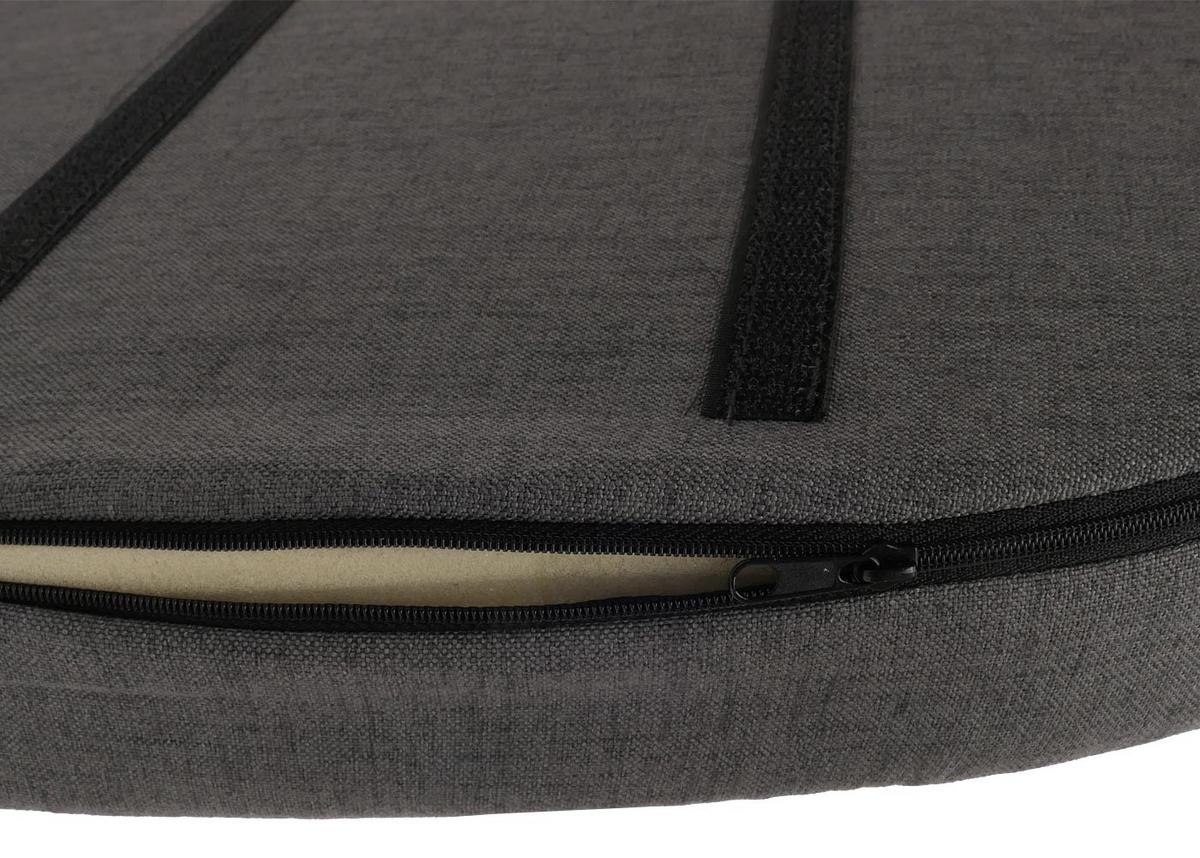 ESSZIMMERSTUHL Grau 2er-Set - Dunkelgrau/Grau, Textil (50/92/60cm) - MCW